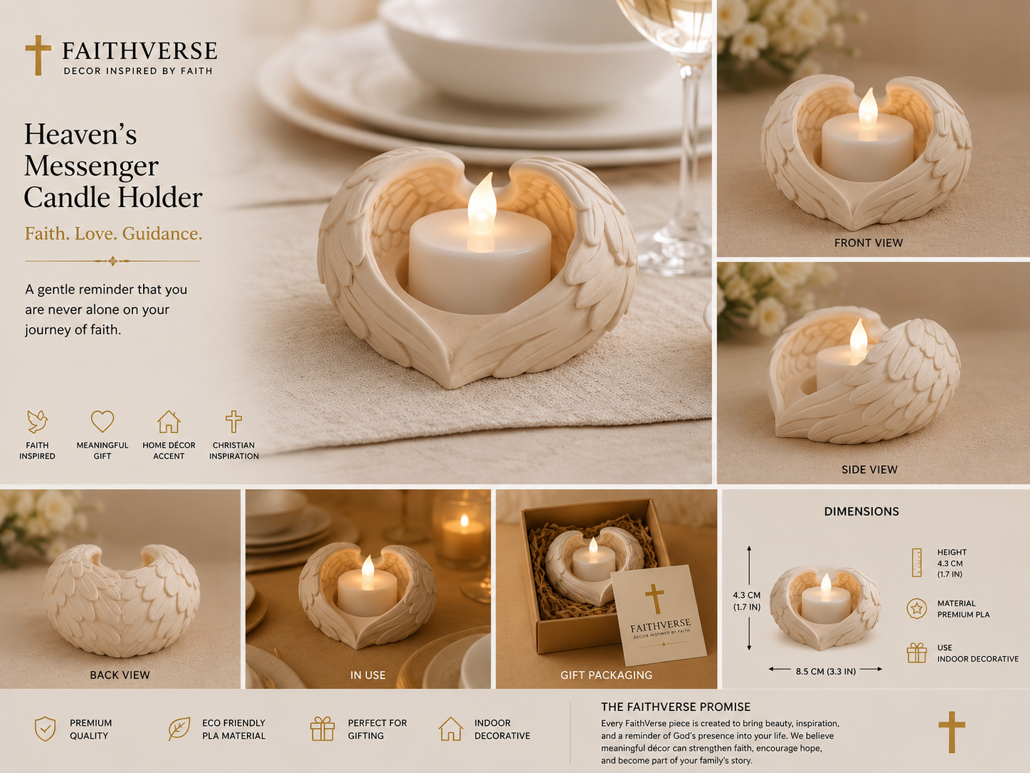 Heaven's Messenger Candle Holder