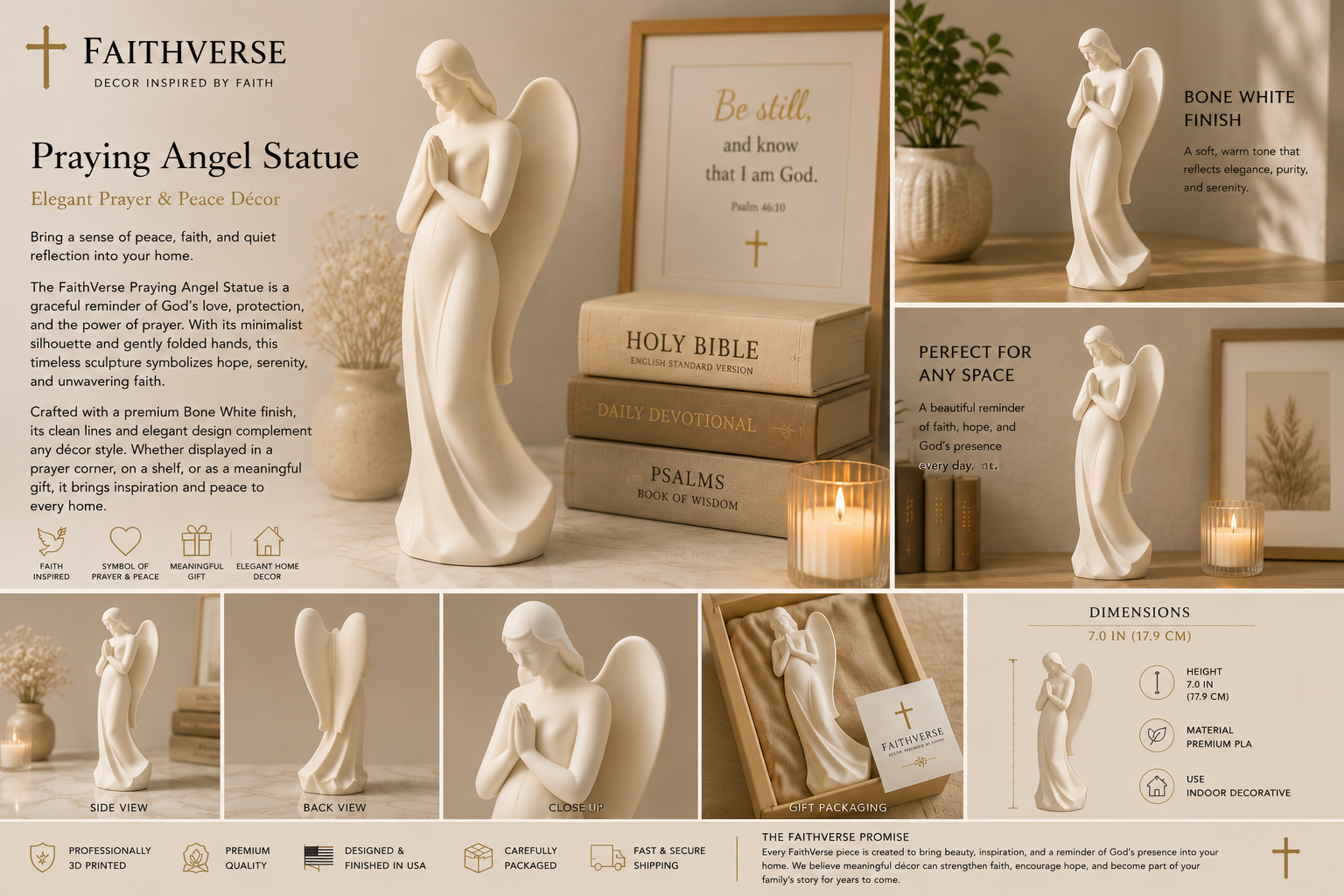 Praying Angel Statue